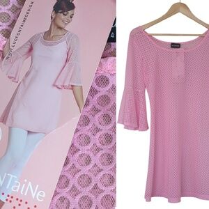 Luc Fontaine Pink Twilight Tunic Dress